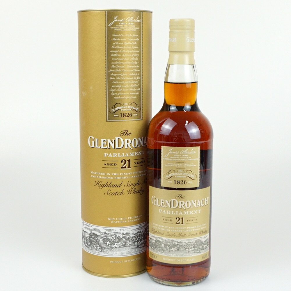 GLENDRONACH GLENDRONACH　グレンドロナック　21年　パーラメント　ハイランドシングルモルトウイスキー　スコットランド　アルコール度数48度　容