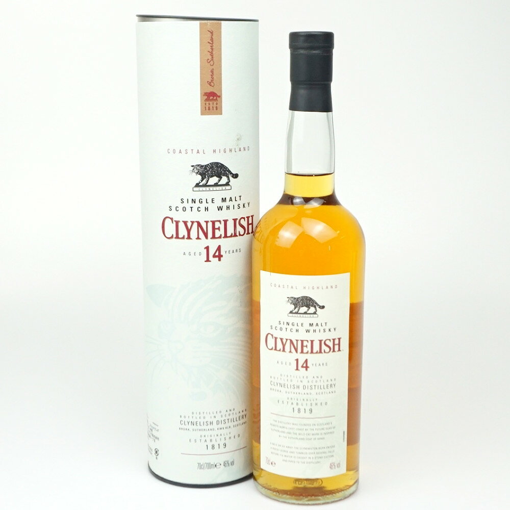 CLYNELISH 14年　クライヌリッシュ　シングルモルト　スコッチウイスキー　スコットランド　アルコール度数46度　容量700ml　酒　未開栓　【中古】