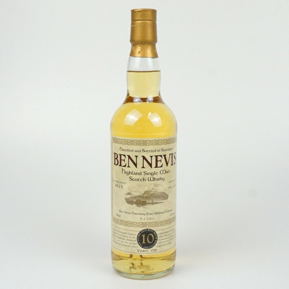 BEN NEVIS 10年　ベン・ネヴィス　ハイランドシングルモルト　スコッチウイスキー　容量700ml　アルコール43度　スコットランド　酒　未開栓　【中古】