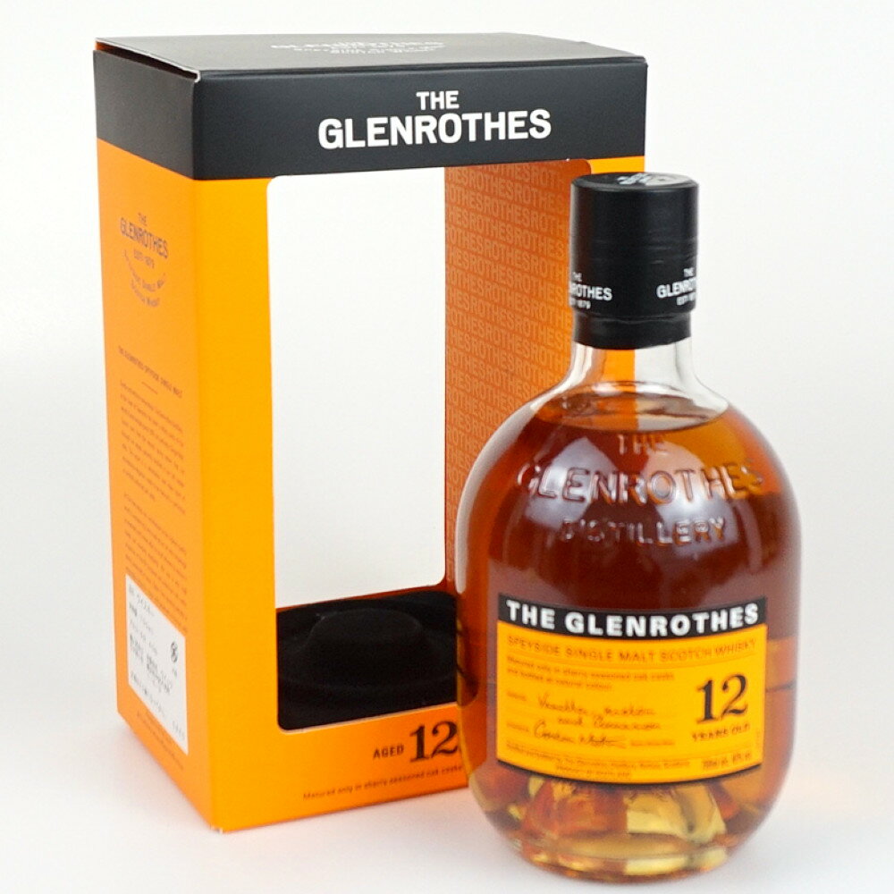 GLEN ROTHES 12年　グレンロセス　スペイサイドシングルモルト　スコッチウイスキー　アルコール度40数　容量700ml　酒　未開栓　【中古】