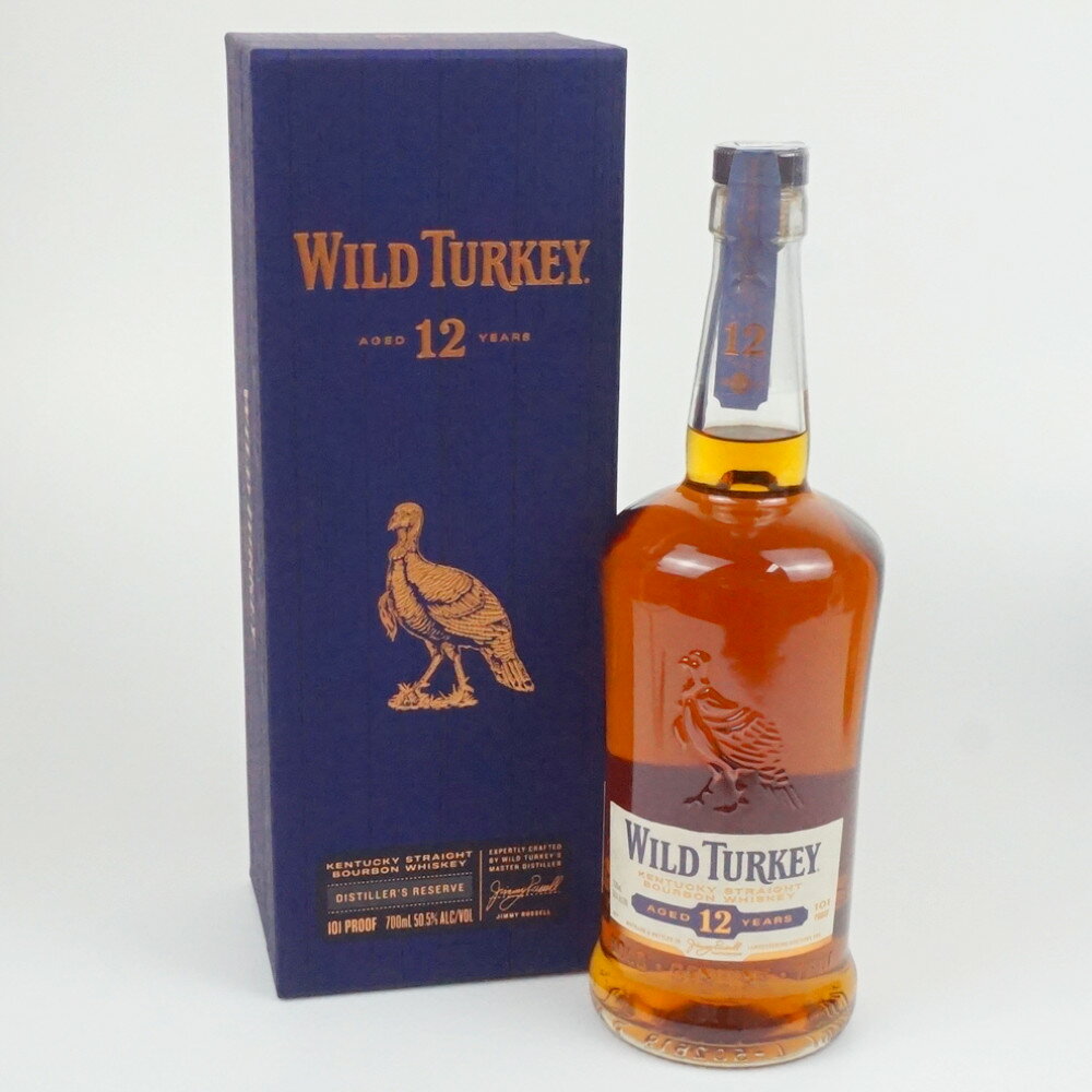 WILD TURKEY 12年　ワイルドターキー　ストレートバーボンウイスキー　アメリカ　アルコール度数50.5度　容量700ml　酒　未開栓　