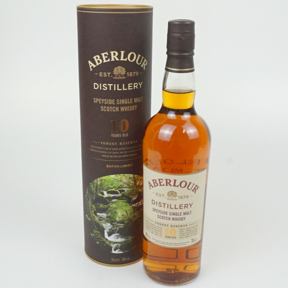 ABERLOUR 10年 DISTILLERY FOREST RESERVE　アベラワー　シングルモルト　スコッチウイスキー　スコットランド　アルコール度数40度　容量700ml　酒　未開栓　【中古】