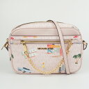 MICHAEL KORS マイケルコース 35S3GTTC9V ショルダーバッグ ピンク系 MKロゴ ゴールド金具 肩掛け 斜め掛け レディースバッグ 【中古】