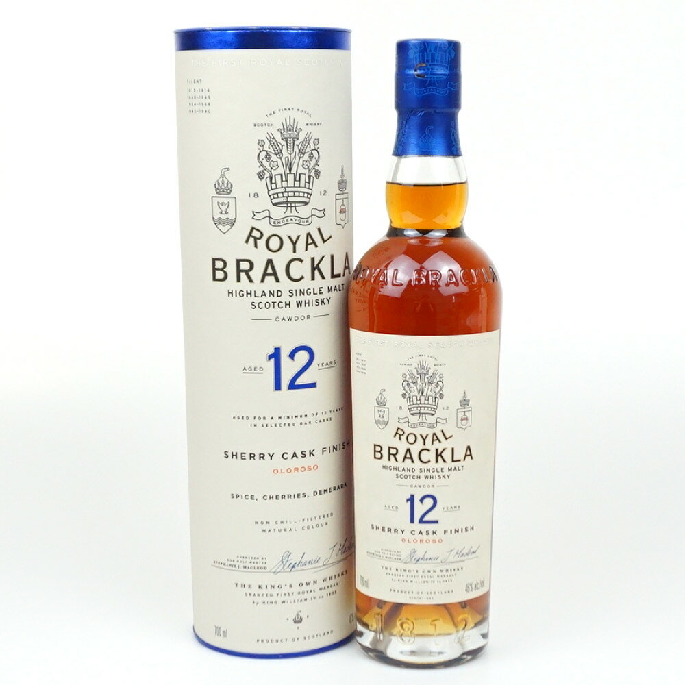 ROYAL BRACKLA 12年　ロイヤル ブラックラ　シングルモルト　スコッチウイスキー　スコットランド　アルコール度数46度　容量700ml　酒　未開栓　【中古】