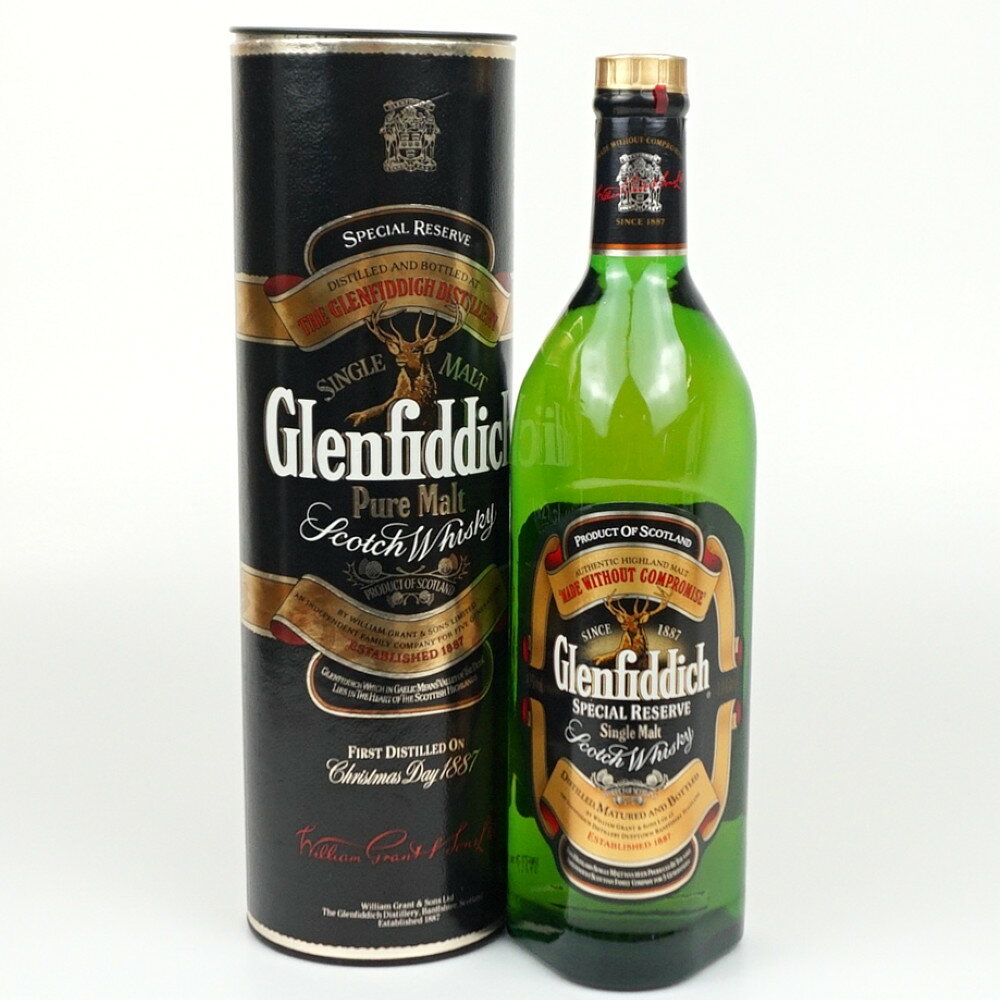 Glenfiddich Pure Malt　グレンフィディック ピュアモルト　スコッチウイスキー　スコットランド　アルコール度数43度　容量1000ml　酒　未開栓　【中古】
