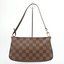 LOUIS VUITTON ルイヴィトン N51983 ナヴォナ ダミエ・エベヌキャンバス ブラウン 茶 ハンドバッグ アクセサリーポーチ レディース 【中古】(4)