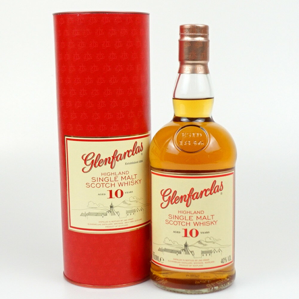 GLENFARCLAS 10年　グレンファークラス　シングルモルト　スコッチウイスキー　スコットランド　アルコール度数40度　容量700ml　酒　未開栓　【中古】