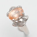 Pt900 サファイア・ダイヤリング プラチナ サファイア2.76ct ダイヤモンド0.35ct 約8号サイズ 重量約6.1g 指輪 ジュエリー アクセサリー ...
