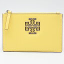TORY BURCH トリーバーチ 158129 BRITTEN SOFT ZIP CARD CASE VINTAGE LEMON イエロー 黄 サイズ表記OS...