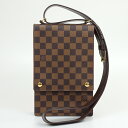 LOUIS VUITTON ルイヴィトン N45271 ポートベロー ダミエ・エベヌ ブラウン ショルダーバッグ 斜め掛け 肩掛け ユニセックス 【中古】