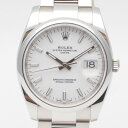 ROLEX ロレックス 115200 オイスターパーペチュアルデイト ランダム番(2021年7月記載) ホワイト 自動巻き オートマチック 34mm メンズ時計...