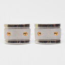 CARTIER カルティエ サントス ドゥ カルティエ カフス シルバー SV925×メタル ビジネス小物 ファッション小物 メンズ 【中古】