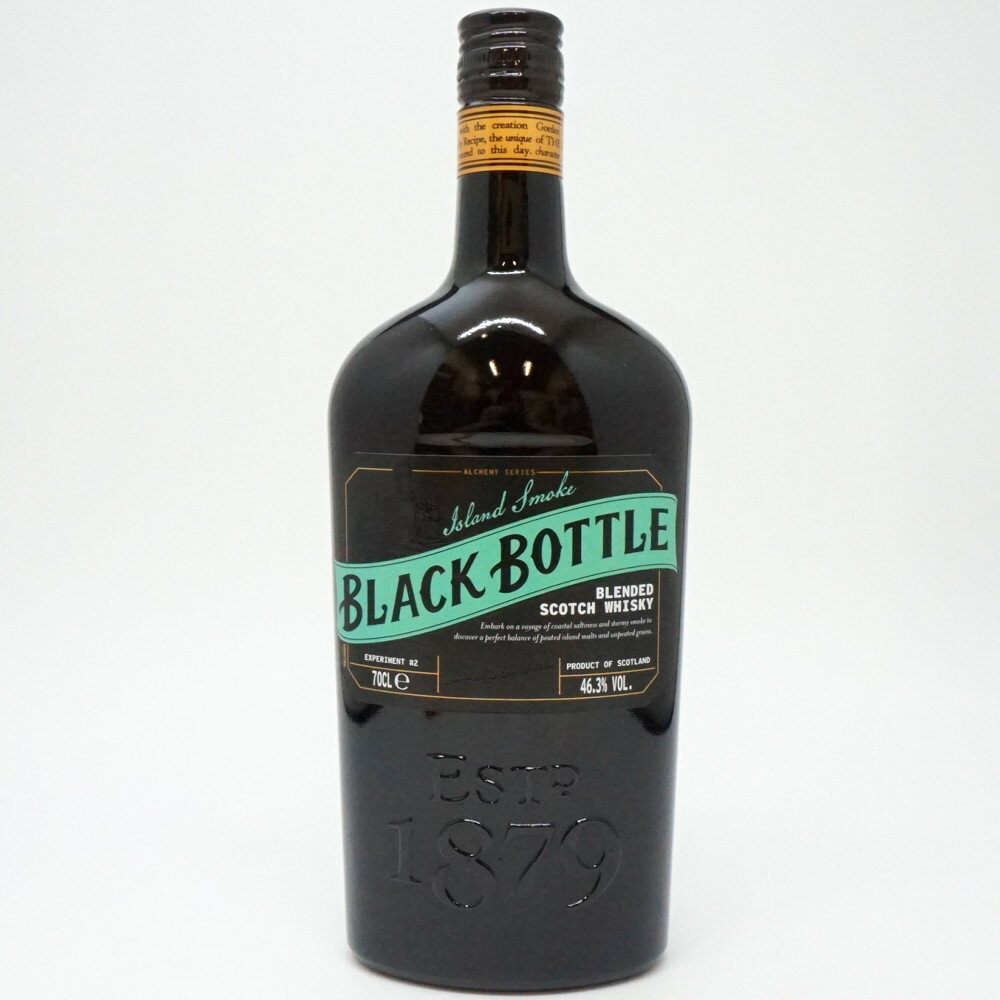 BLACK BOTTLE ブラックボトル アイランドスモーク ブレンデッド スコッチウイスキー スコットランド アルコール度数40度 容量700ml 酒 未開栓...