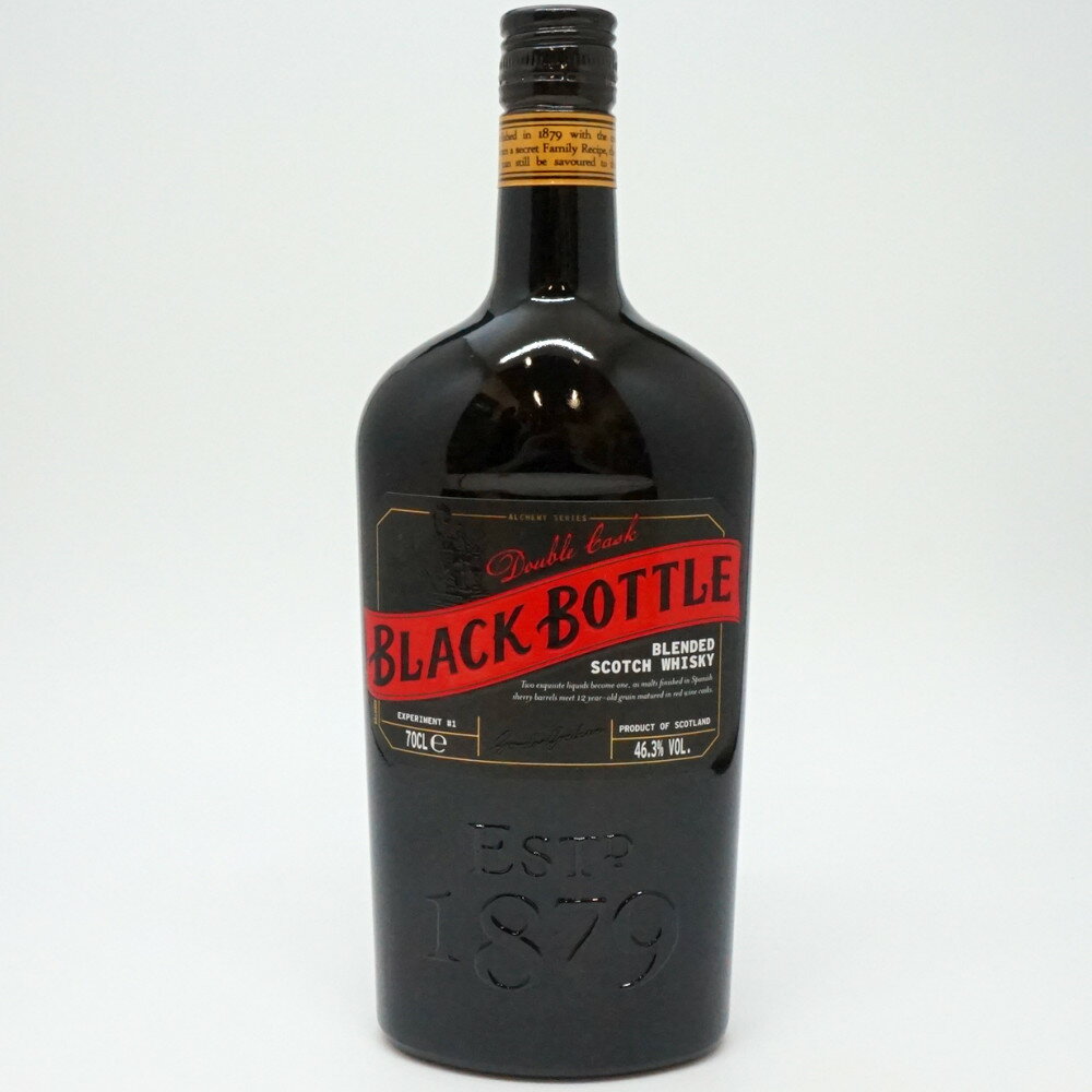 BLACK BOTTLE ブラックボトル ダブルカスク ブレンデッド スコッチウイスキー スコットランド アルコール度数46.3度 容量700ml 酒 未開栓 ...