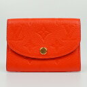 LOUIS VUITTON ルイヴィトン M82393 ポルトモネ・ロザリ モノグラム・アンプラントレザー トニックオレンジ 小銭入れ カードケース ミニウォレ...