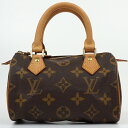 LOUIS VUITTON ルイヴィトン M41534 ミニスピーディ モノグラム・キャンバス ブラウン 茶 ハンドバッグ ミニバッグ 小物入れ レディースバッ...
