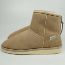SUICOKE スイコック SHA69130 ベージュ ムートンミドルブーツ ショートブーツ 靴 ムートン 26cm レディース 未使用 【中古】