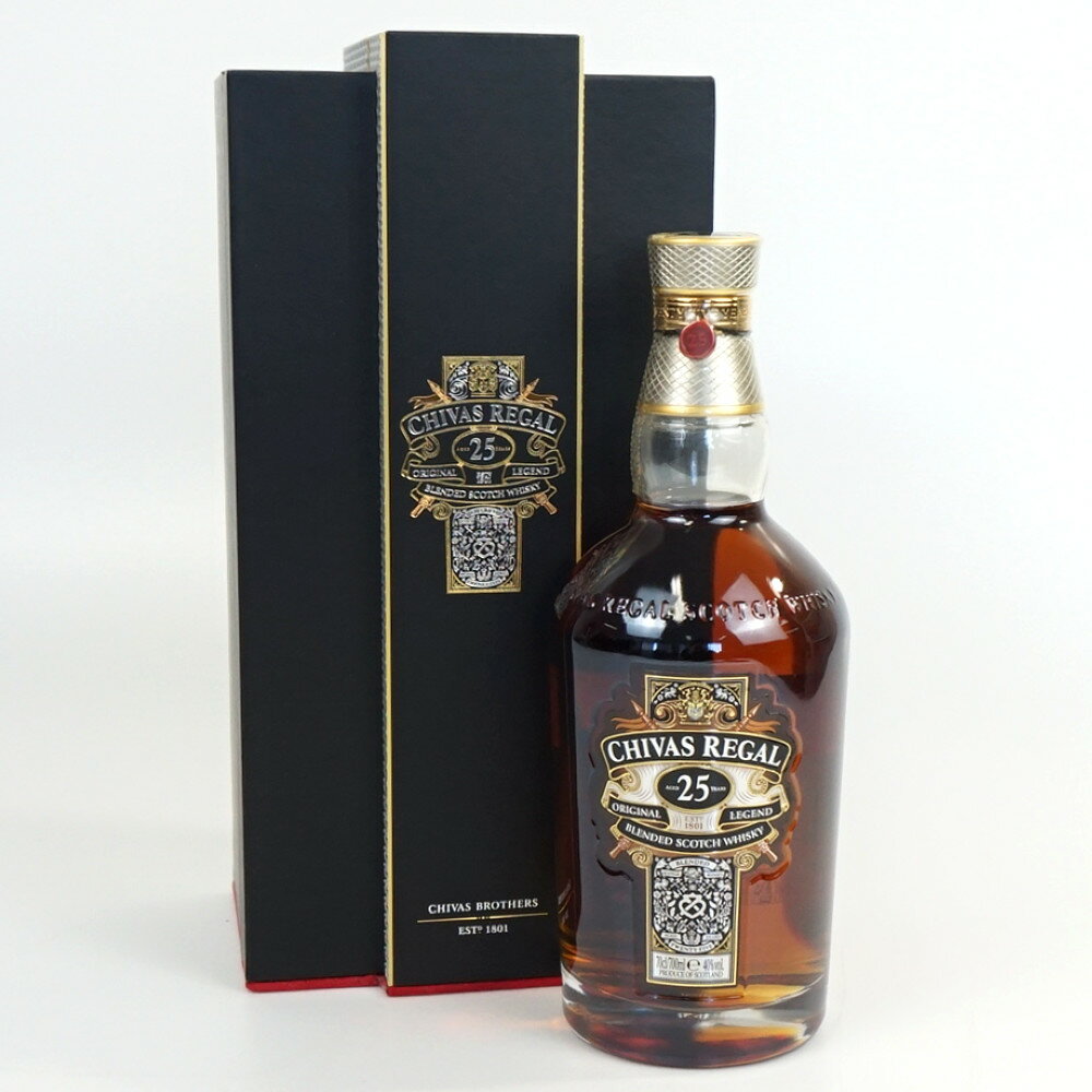 CHIVAS REGAL 25年 シーバスリーガル ブレンデッド スコッチウイスキー スコットランド アルコール度数40度 容量700ml 酒 未開栓 【中古】