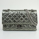 CHANEL シャネル 2.55 ダブルフラップ チェーンショルダー シルバー系 シルバー金具 肩掛けバッグ 斜め掛けバッグ レディース 【中古】(4)