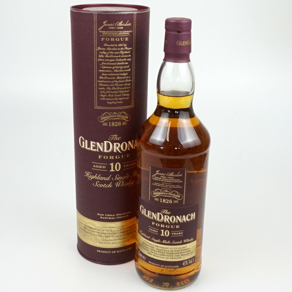 GLENDRONACH FORGUE 10年 グレンドロナック シングルモルト スコッチウイスキー スコットランド アルコール度数43度 容量1000ml 酒 ...
