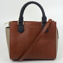 Paul Smith ポールスミス 2WAYバッグ ブラウン/ベージュ/ネイビー ハンドバッグ ショルダーバッグ 斜め掛け 肩掛け レディースバッグ 【中古】