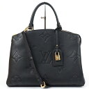LOUIS VUITTON ルイヴィトン M45811 グラン・パレMM モノグラム・アンプラントレザー ノワール ブラック 黒 トートバッグ ショルダーバッグ...