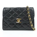 CHANEL シャネル ミニマトラッセ パリ限定 ブラック 黒 ココマーク ゴールド×シルバー金具 チェーンバッグ ショルダー 肩掛け レディースバッグ 【中古...
