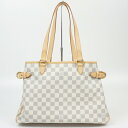 LOUIS VUITTON ルイヴィトン N48172 バティニョール オリゾンタル スペシャルオーダー ダミエ・アズールキャンバス ホワイト 白 トートバッグ...