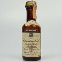 Canadian Club 6年 カナディアンクラブ ブレンデッド カナディアンウイスキー カナダ アルコール度数43度 容量47ml ミニボトル ミニチュア コレクション 酒 未開栓 【中古】