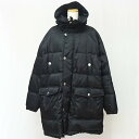 PRADA プラダ モッズダウンジャケット ブラック Lサイズ CN 180/100A ダウン90% イタリア製 メンズコート 防寒ジャケット 【中古】