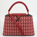 LOUIS VUITTON ルイヴィトン M42926 カプシーヌPM カーフレザー ルビー レッド×ブラック ハンドバッグ ショルダーバッグ 肩掛け 斜め掛け...