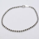 Pt850 カットボールチェーンブレスレット プラチナ 腕周り約17.5cm 重量約4.8g ブレス ジュエリー アクセサリー レディース 【中古】