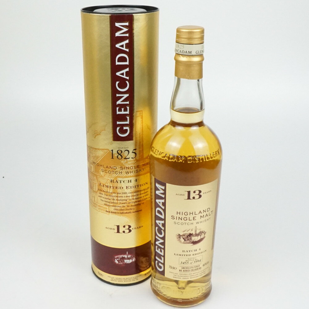 GLENCADAM 13年 グレンカダム ハイランド シングルモルト スコッチウイスキー 容量700ml アルコール46度 酒 未開栓 【中古】