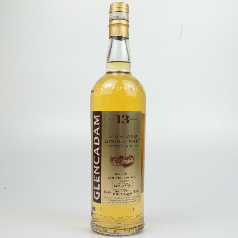 GLENCADAM 13年　グレンカダム　ハイランド シングルモルト　スコッチウイスキー　容量700ml　アルコール46度　酒　未開栓　【中古】
