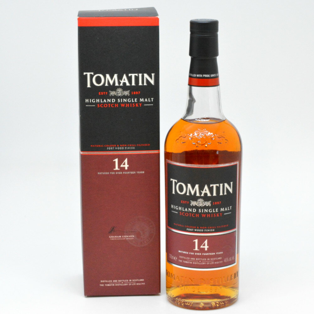 TOMATIN 14年 PORT WOOD FINISH トマーティン シングルモルト スコッチウイスキー スコットランド アルコール度数46度 容量700ml...