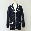 PEARLY GATES パーリーゲイツ パイピングニットジャケット サイズ5 ネイビー メンズ ゴルフウエア 長袖 【中古】