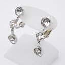 SWAROVSKI スワロフスキー イヤリング シルバーカラー ラインストーン ジュエリー アクセサリー レディース 【中古】