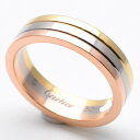 CARTIER カルティエ スリーカラーリング ゴールド 金 750YG 750PG 750WG サイズ表記50 約10号サイズ 重量約6.1g 指輪 ジュエリ...