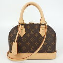 LOUIS VUITTON ルイヴィトン M46990 アルマBB モノグラム・キャンバス ブラウン ハンドバッグ ミニショルダーバッグ 2WAYバッグ 【中古...