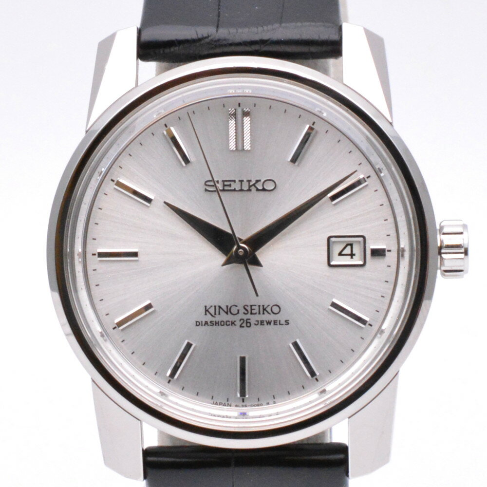 KING SEIKO キングセイコー SDKA001 6L35-00D0 140周年記念モデル 自動巻き オートマチック 38mm シルバー デイト表示 メンズ時計 腕時計 【中古】