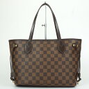 LOUIS VUITTON ルイヴィトン N41359 ネヴァーフルPM ダミエ・エベヌキャンバス ブラウン 茶 トートバッグ 手提げバッグ レディースバッグ ...