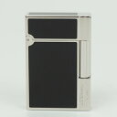 ST Dupont エス・テー・デュポン ギャツビーガスライター グリーンガス シルバー ブラック フランス製 着火確認済 喫煙具 コレクション メンズ レディ...