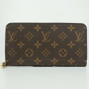 LOUIS VUITTON ルイヴィトン M41895 ジッピーウォレット モノグラム・キャンバス フューシャ 長財布 ラウンドファスナー レディース財布 【中...