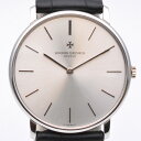VACHERON CONSTANTIN ヴァシュロン・コンスタンタン 39005 手巻き時計 シルバー ブラック 34mm 非防水 メンズ時計 腕時計 【中古】