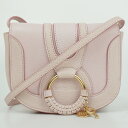 SEE BY Chloe シーバイクロエ ハナ ショルダーバッグ ピンク ゴールド金具 ショルダーバッグ 斜め掛け レディース 【中古】