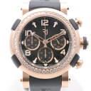ROMAIN JEROME ロマンジェローム 1M45C.OOOR アローマリン ゴールド クロノ ブラック ピンクゴールド Au750 自動巻き 45mm クロノグラフ メンズ時計 腕時計 【中古】