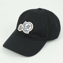 MONCLER モンクレール ベースボールキャップ TG.UNI フリーサイズ ブラック 黒 帽子 メンズ レディース 男女兼用 【中古】