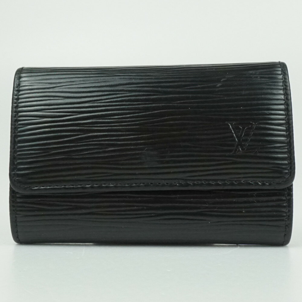 LOUIS VUITTON　ルイヴィトン　M63812　ミュルティクレ6　エピレザー　ノワール　ブラック　黒　キーケース　鍵ケース　ブランド小物　メンズ　レディース　【中古】