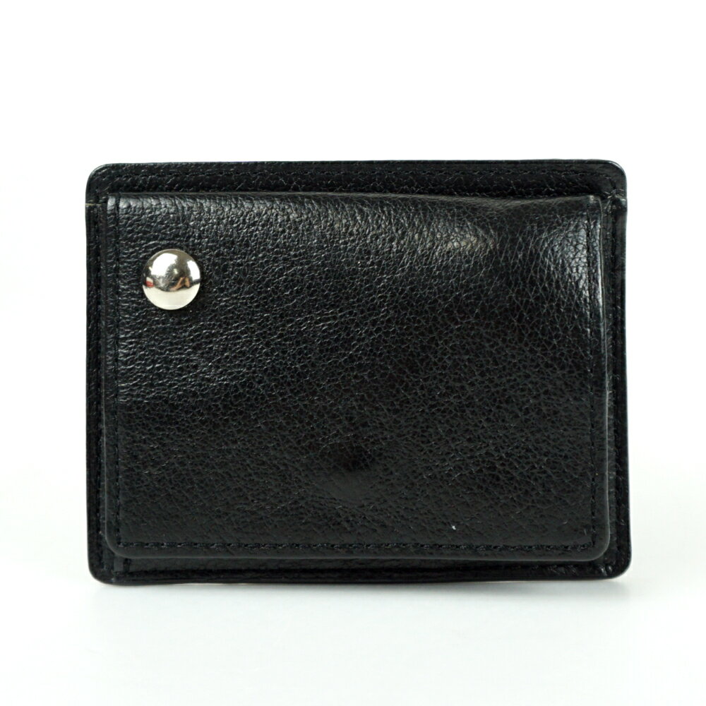 JAM HOME MADE　ジャムホームメイド　コインケース　ブラック　黒　シルバー金具　小銭入れ　カードケース　ブランド小物　メンズ　レディース　【中古】