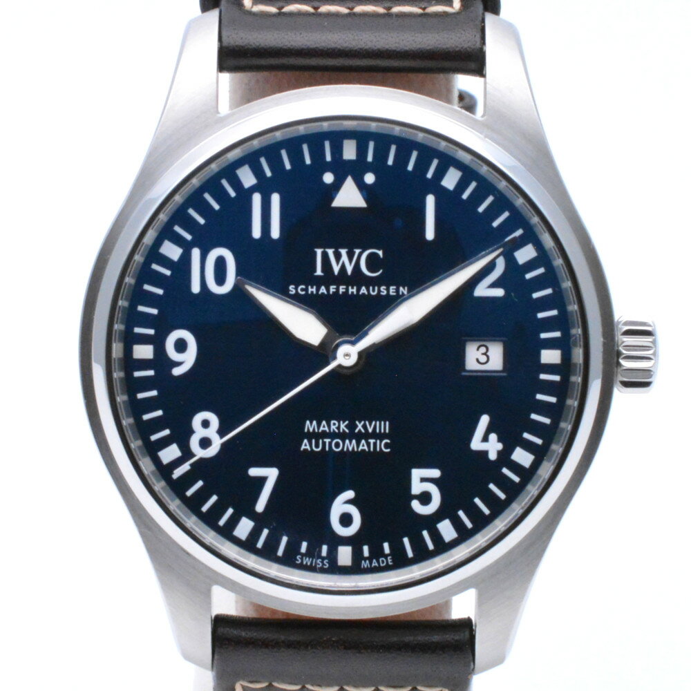 IWC　アイダブリューシー　IW327010　マークXVIII Petit Prince　プティ・プランス　ブルー　自動巻き　オートマチック　40mm　デイト表示　メンズ時計　腕時計　【中古】
